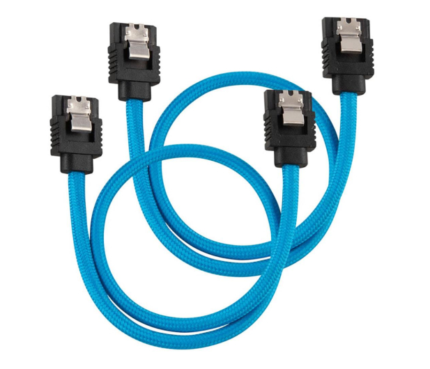 CORSAIR Premium 30cm sleeved 2szt Niebieskie CC-8900251 - 739211 - zdjęcie